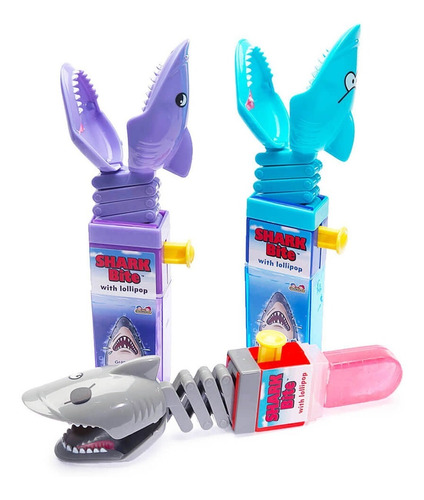 CHUPETIN SHARK FUN POP 17 GR MANZANA VERDE (TIBURON)